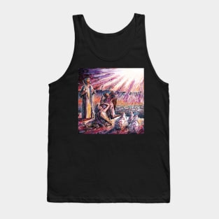 While Shepherds Watch Their Flocks By Night Tank Top